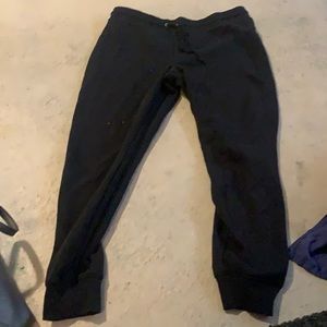 Plain black sweat pants